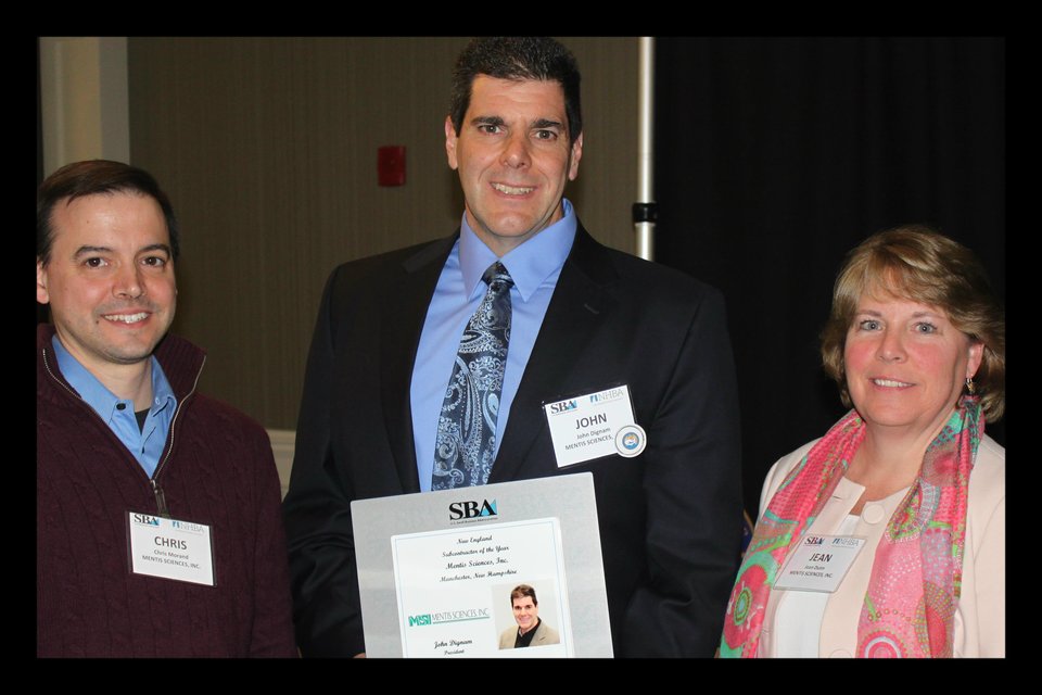 Mentis Recognized at U.S. Small Business Administration's New Hampshire Small Business Awards